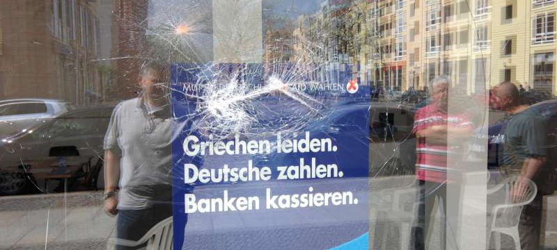 Attackiertes AfD-Wahlbüro in Frankfurt (Oder) Foto: AfD Brandenburg