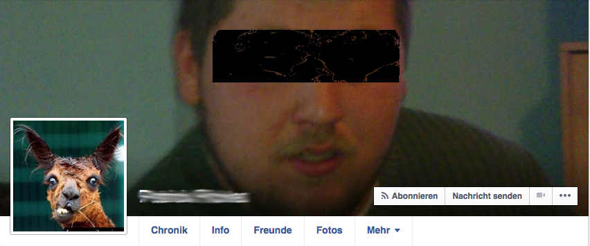 Facebook-Profil des Tatverdächtigen: Foto: JF