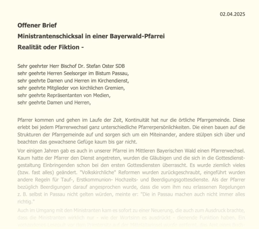Offener Brief