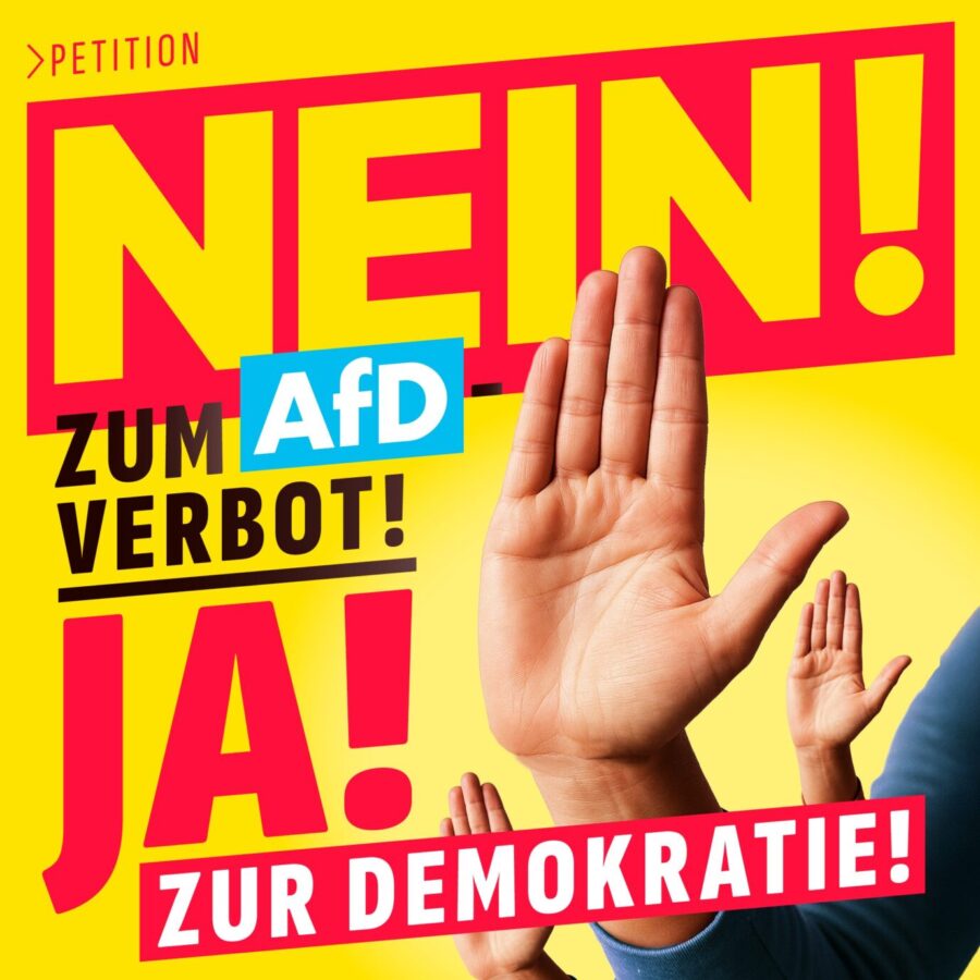 Kachel Petition NEIN zum AfD-Verbot