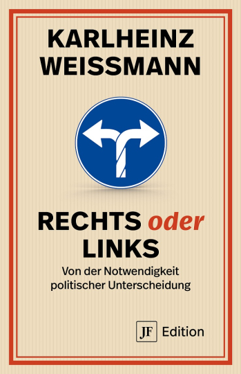 Karlheinz Weißmanns neues Buch „Rechts oder Links – Von der Notwendigkeit politischer Unterscheidung“ jetzt im JF-Buchdienst bestellen.