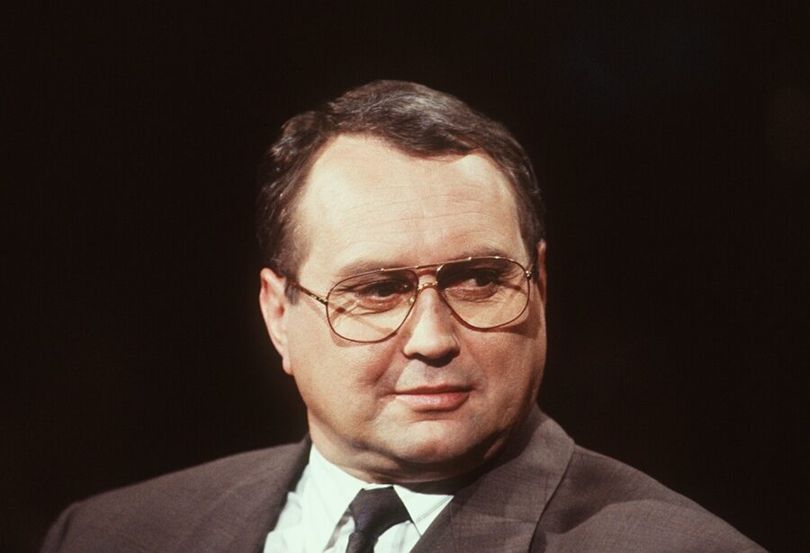 Eudard Lintner im April 1990 als CSU-Abgeordneter.