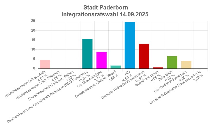 Die AfD erhielt bei der Wahl zum Integrationsrat die meisten Stimmen.