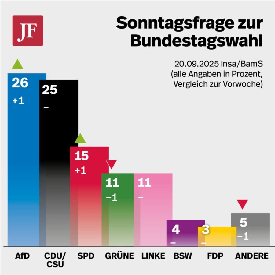 Aktuelle Insa-Umfrage.