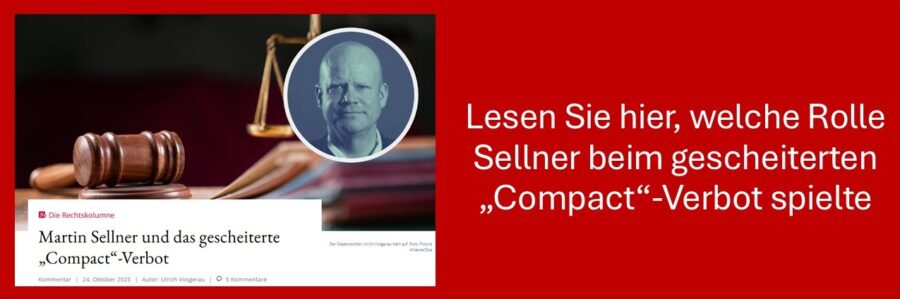 Martin Sellner und das Compact-Verbiot
