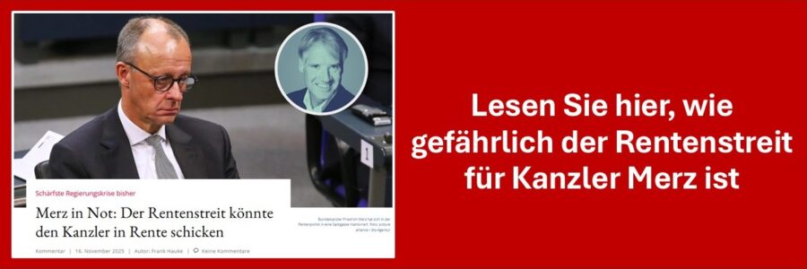 Rentenstreit in der Union gefährdet Merz' Kanzlerschaft.