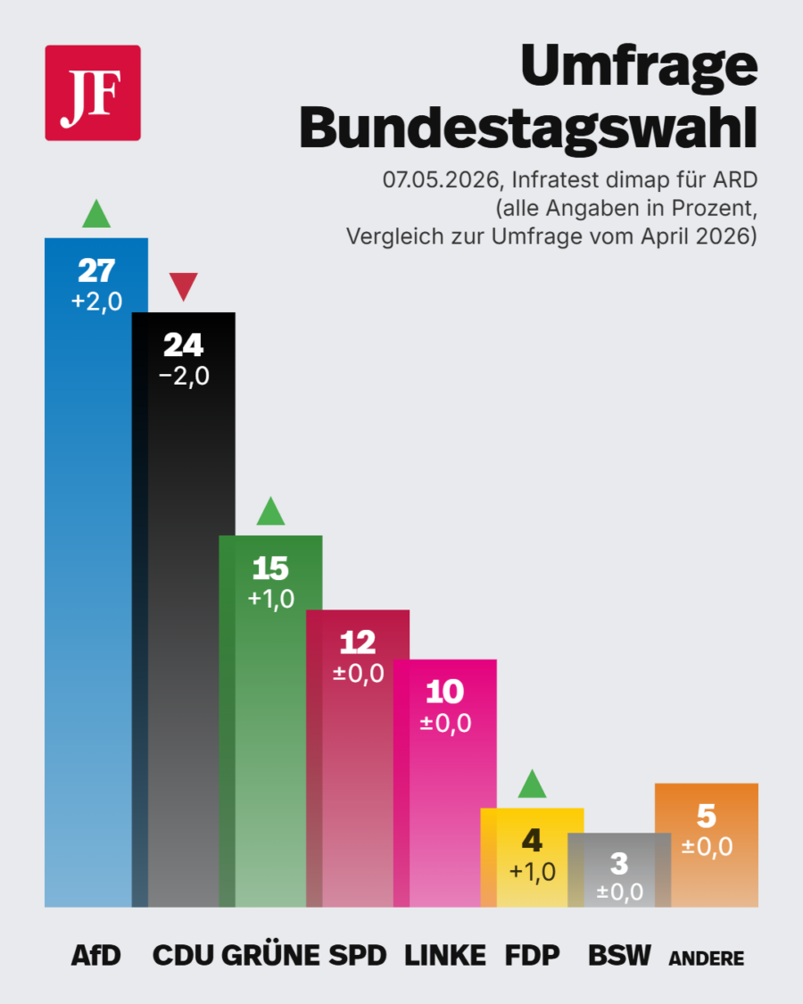 ARD-Deutschlandtrend: AfD vorn