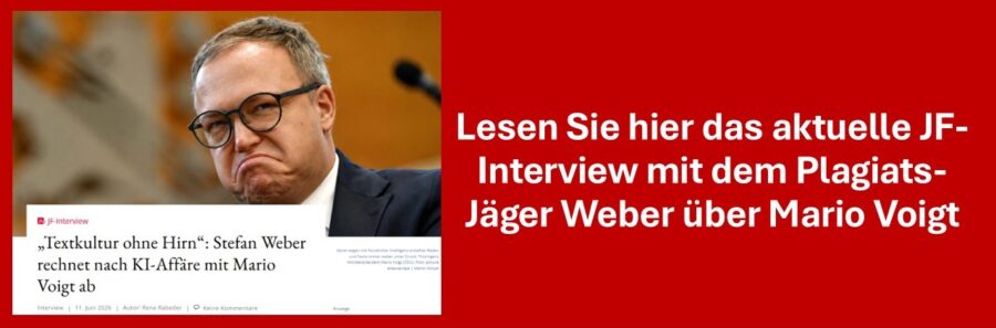 Plagiatsjäger Stefan Weber über Mario Voigt.