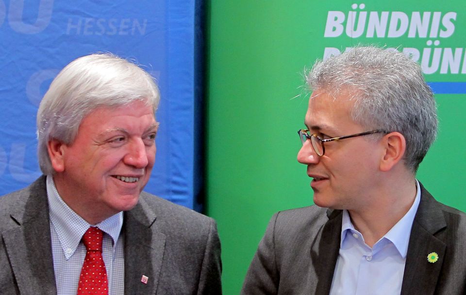 Volker Bouffier (CDU) und Tarek Al-Wazir (Grüne)