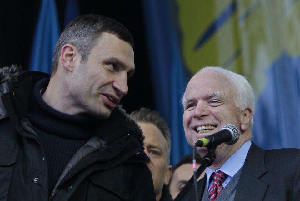 Vitali Klitschko und John McCain