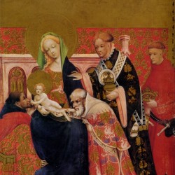 Anbetung durch die Heiligen drei Könige (Marienaltar von Konrad von Soest, um 1420): „Ich kann es mir nicht erklären, aber es ist da“ Foto: Wikipedia