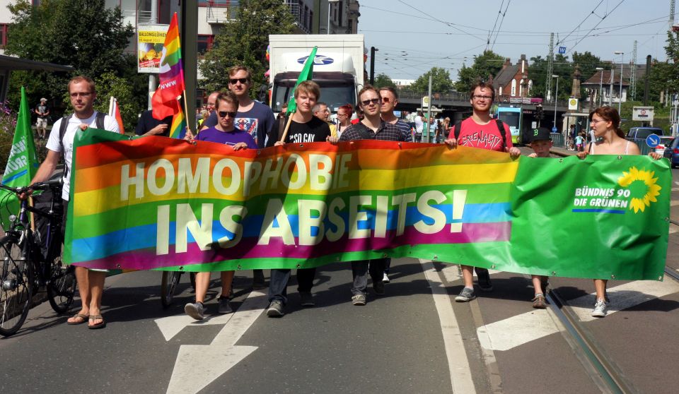 Demonstration gegen „Homophobie“