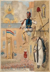 Der Gipfel der Freiheit, Karrikatur von James Gillray (1793) Foto: Wikipedia