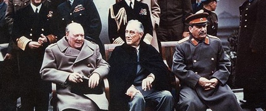 Churchill, Roosevelt und Stalin auf Jalta: Ein teuer bezahlter Abzug Foto: Wikimedia