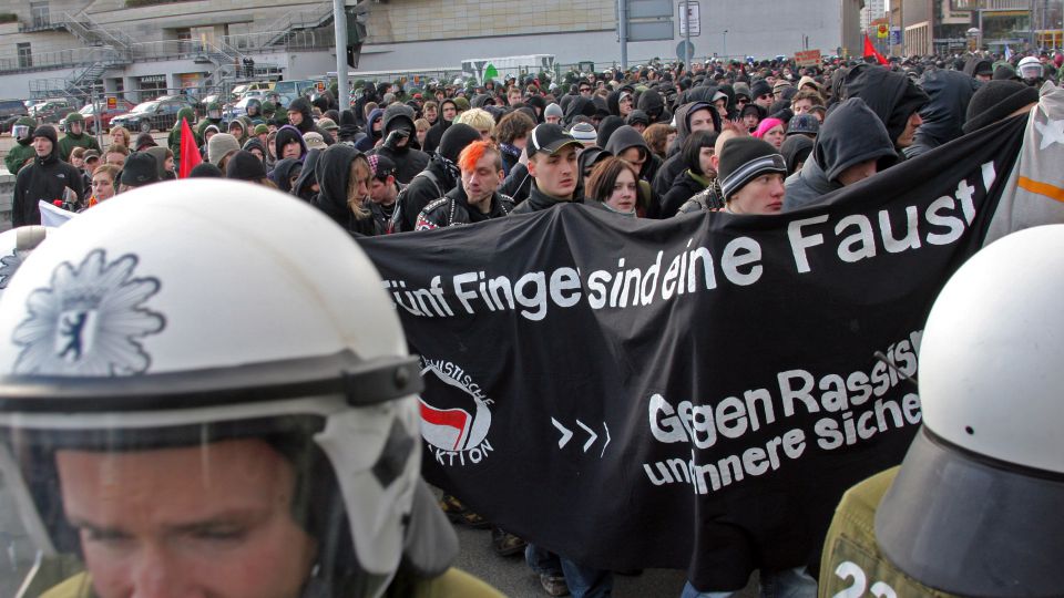 Linksextremisten in Dresden (2008)