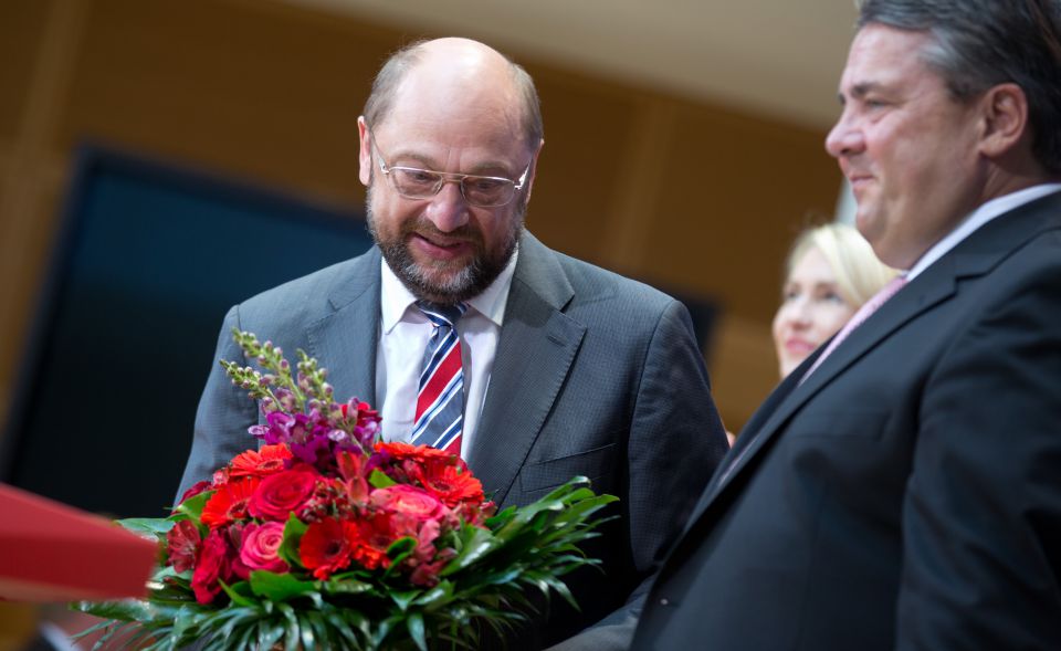 Martin Schulz (l.) und Sigmar Gabriel