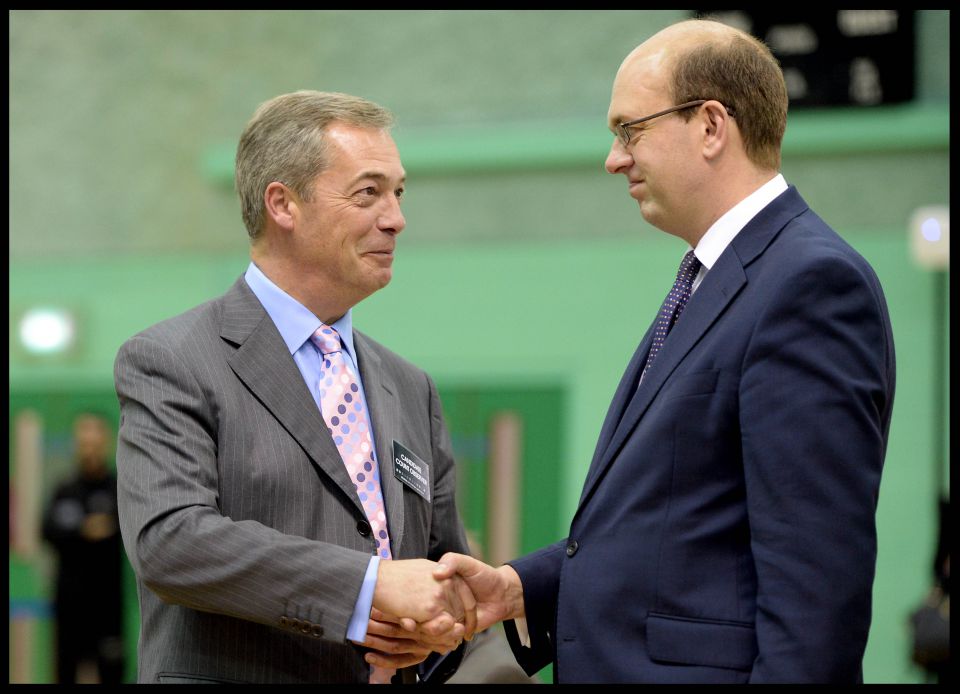 Nigel Farage (l) und Mark Reckless
