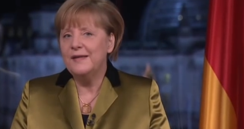 Angela Merkel bei ihrer Neujahrsansprache 2014