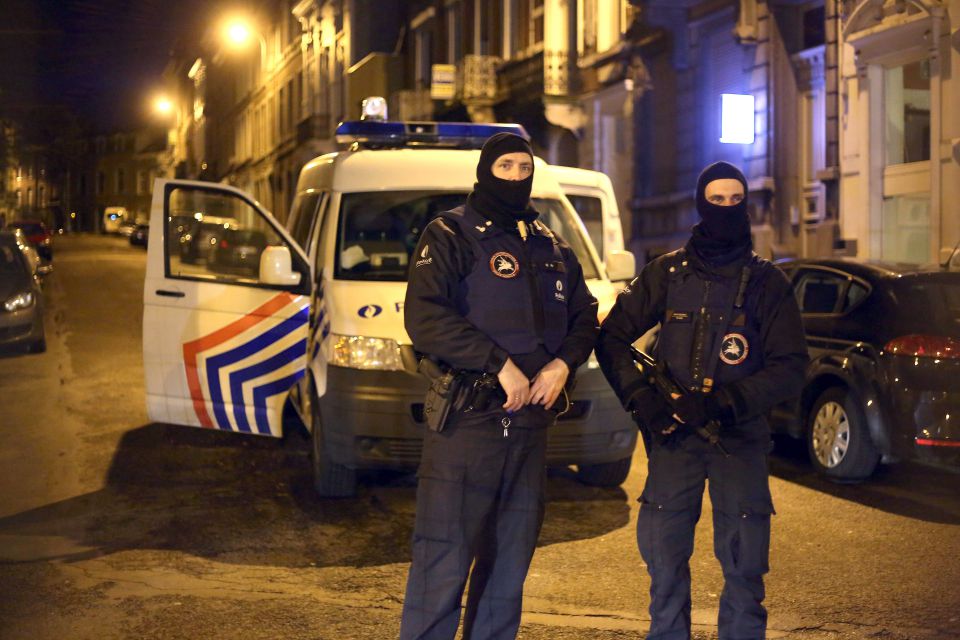 Polizisten in Verviers: