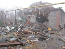 Kriegsschäden bei Lughansk Foto: JF/Billy Six