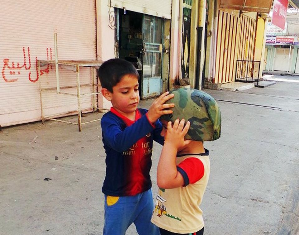 Kinder im vom IS besetzten Mossul