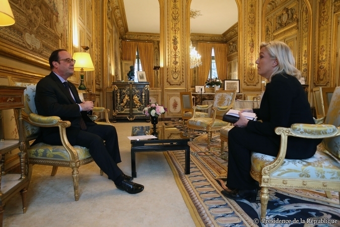 Marine Le Pen trifft Hollande