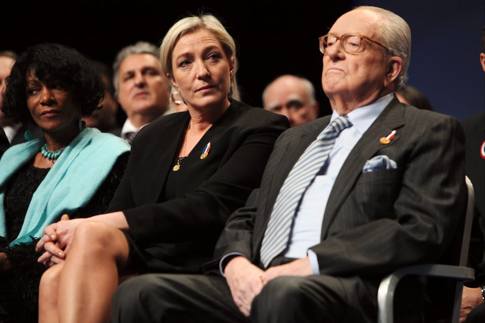 Marine und  Jean-Marie Le Pen