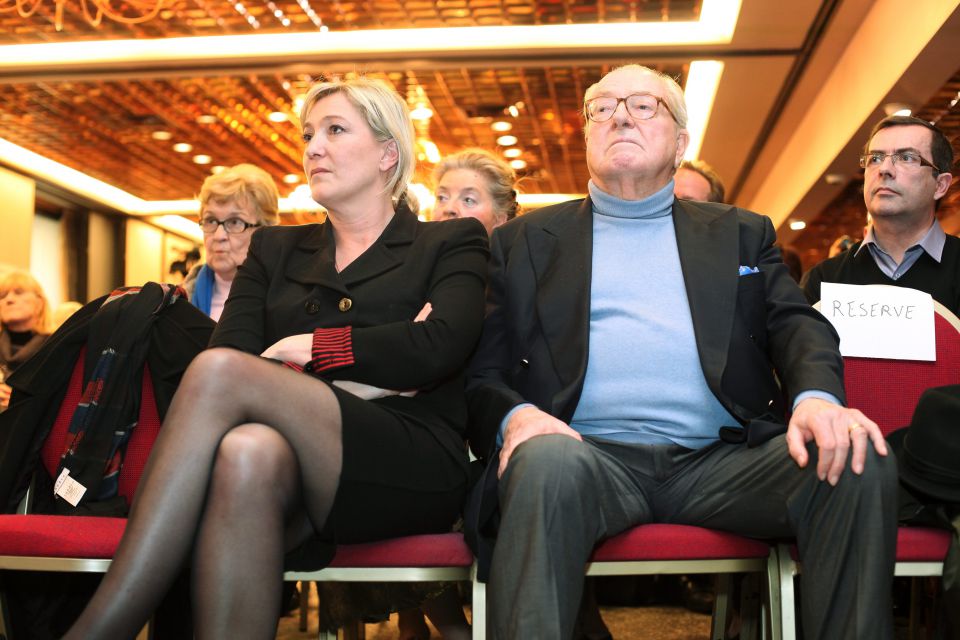 Marine und Jean-Marie Le Pen