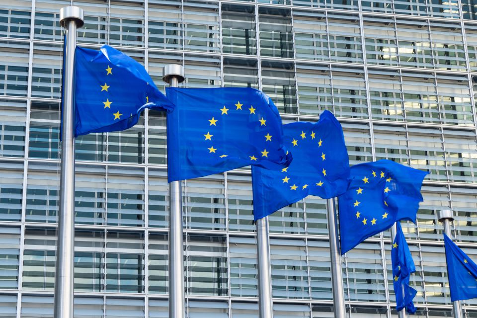 EU-Flaggen in Brüssel