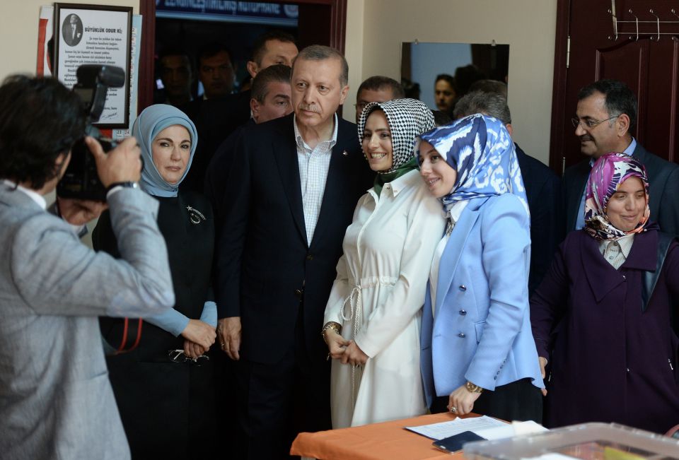 Erdogan im Wahllokal