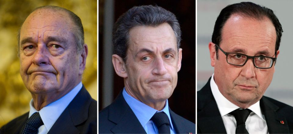 Chirac, Sarkozy, Hollande