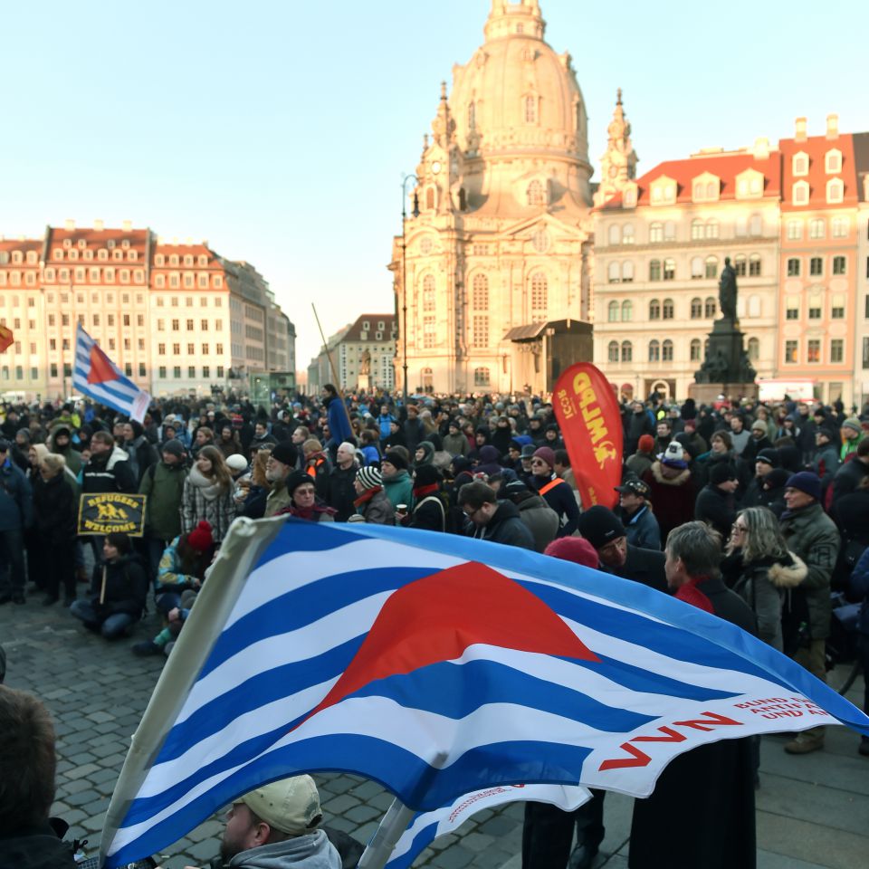 Linksextreme Demonstration in Dresden (2015)