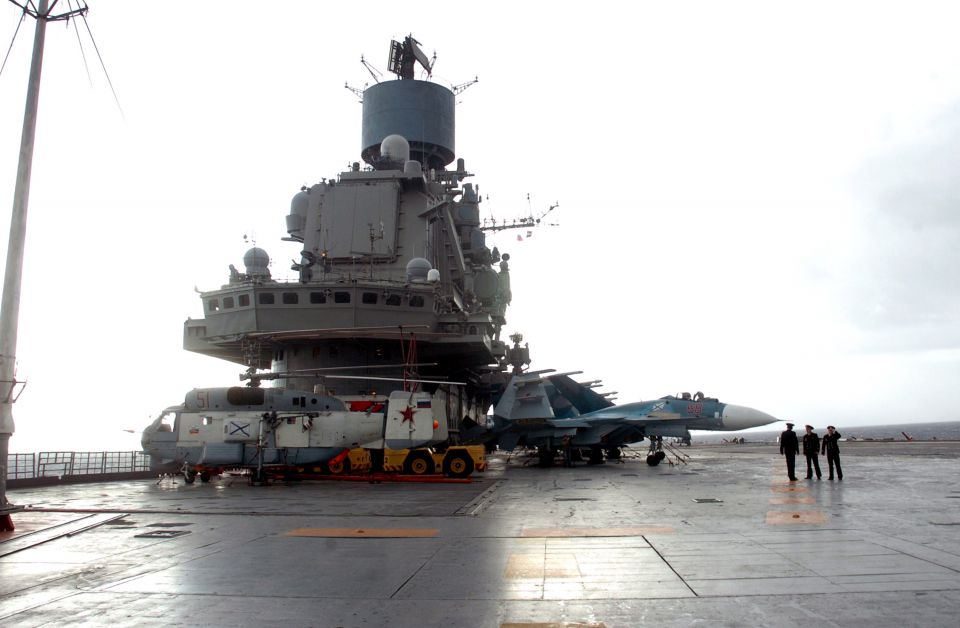 Russischer Flugzeugträger in Tartus