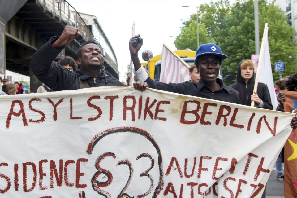 Asylbewerber-Demonstration in Berlin (2014)