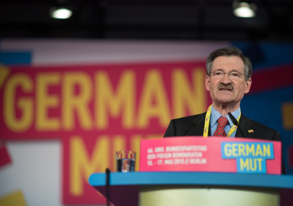 Hermann Otto Solms auf dem FDP-Bundesparteitag am 15.05.2015