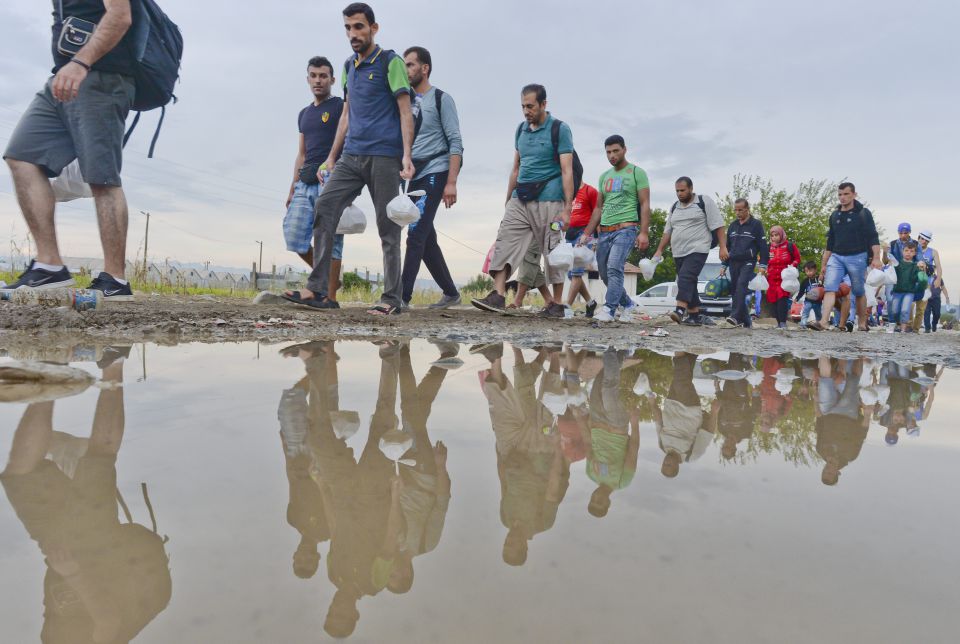 Asylsuchende auf dem Weg nach Mitteleuropa