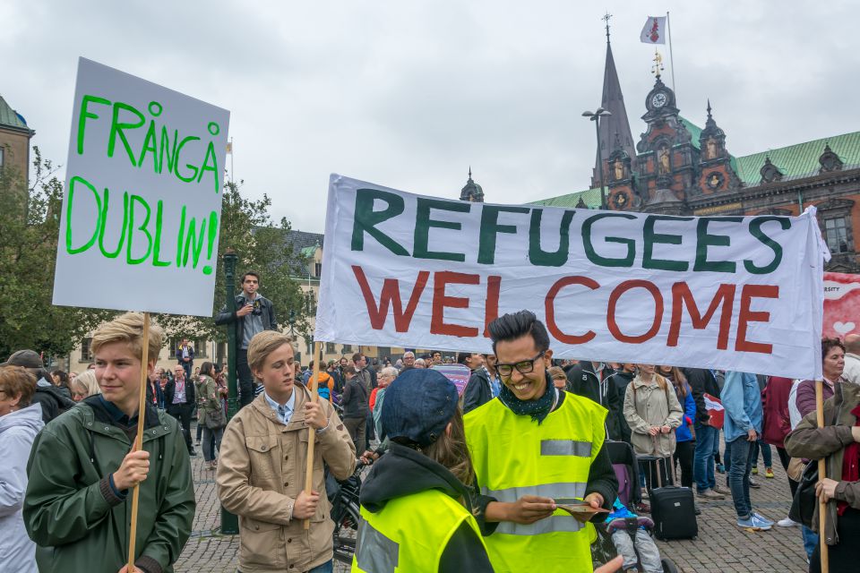 Pro-Asyl-Demo in Schweden