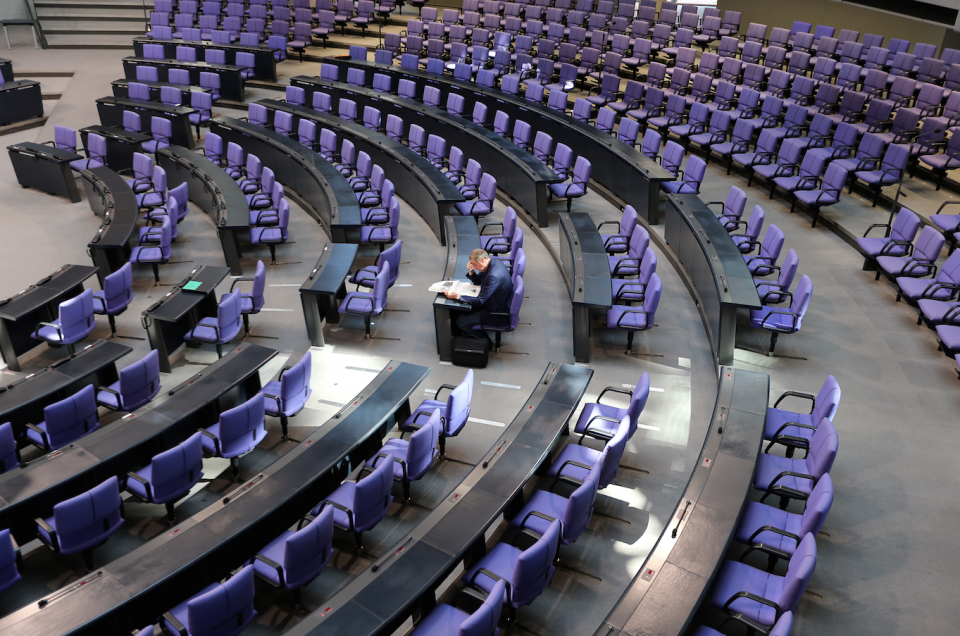 Bundestag vor Plenumssitzung