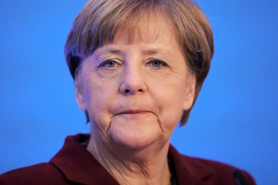 Angela Merkel bei Pressekonferenz in Mainz Foto: Picture-Alliance