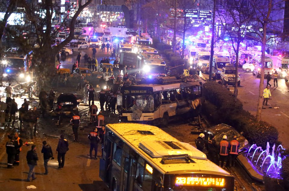 Anschlagsort in Ankara