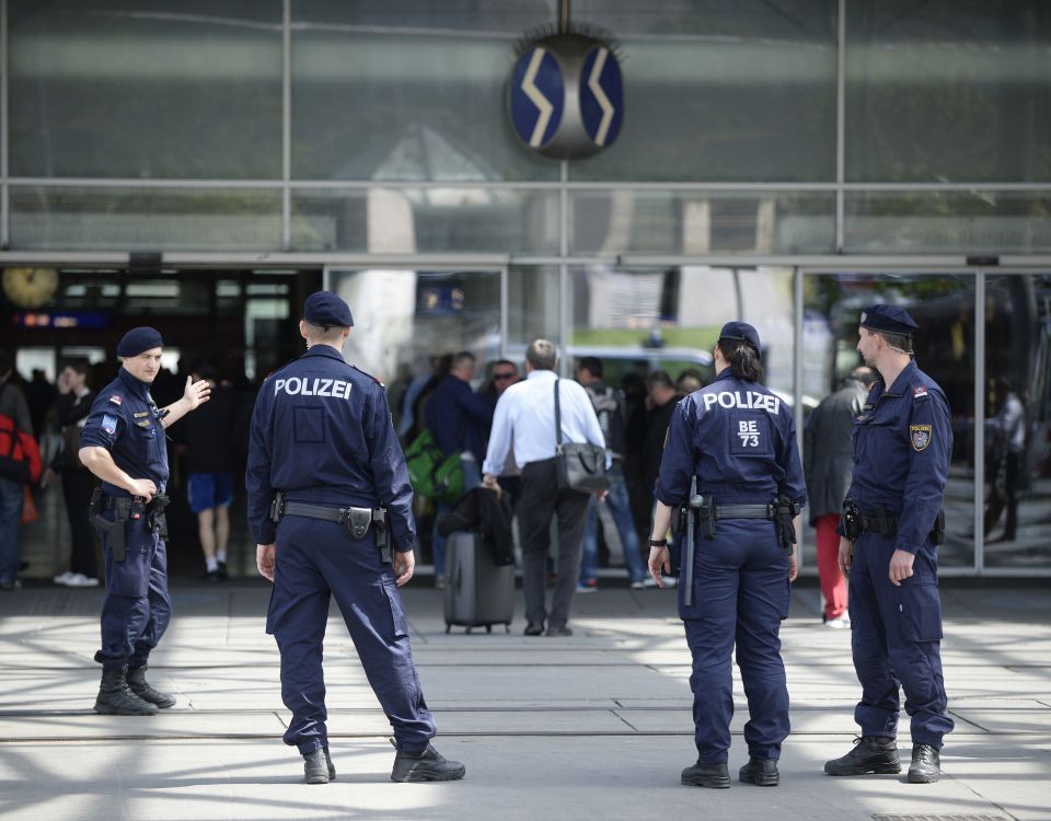 Polizei am Praterstern