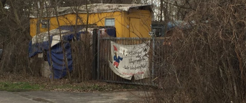 Hinterer Zugang zum Wagenburg-Gelände Foto: JF