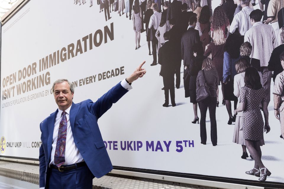 Nigel Farage im Wahlkampf