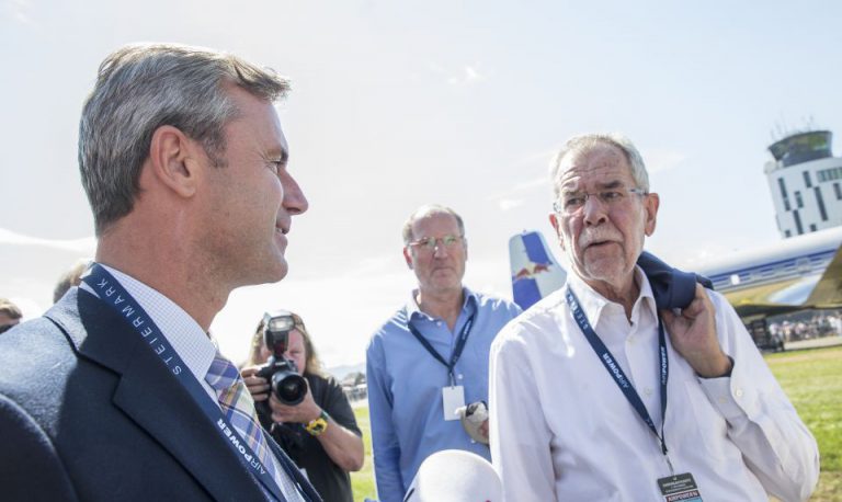 Norbert Hofer und Alexander Van der Bellen