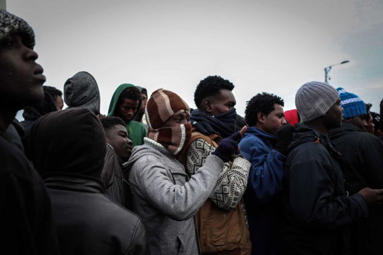 Einwanderer in Calais