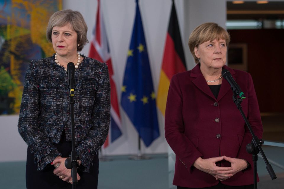 Theresa May und Angela Merkel