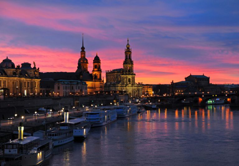 Abendort über Dresden