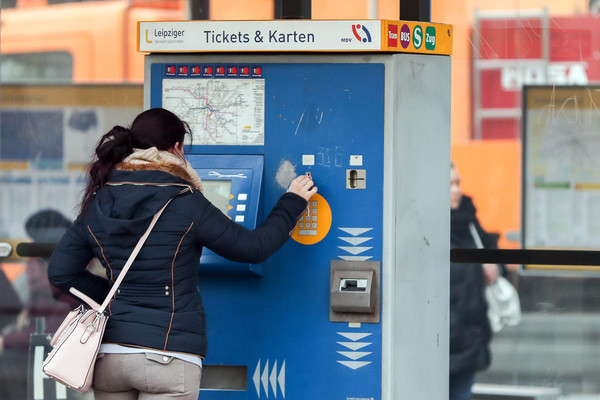 Ticketautomat in Leipzig