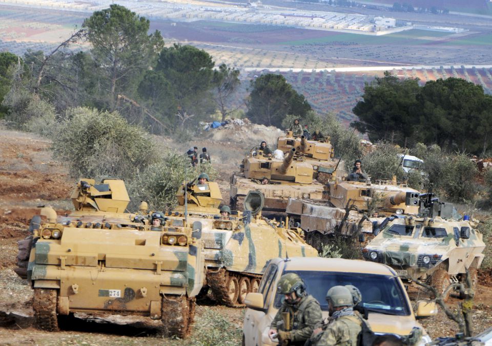 Türkische Truppen bei Afrin