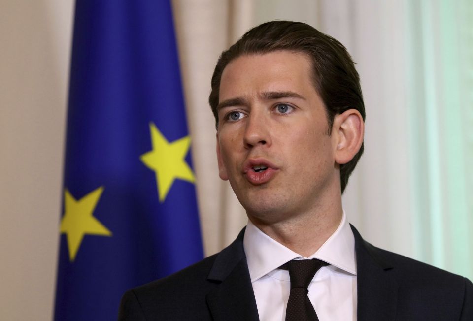 Der österreichische Kanzler Kurz in Wien